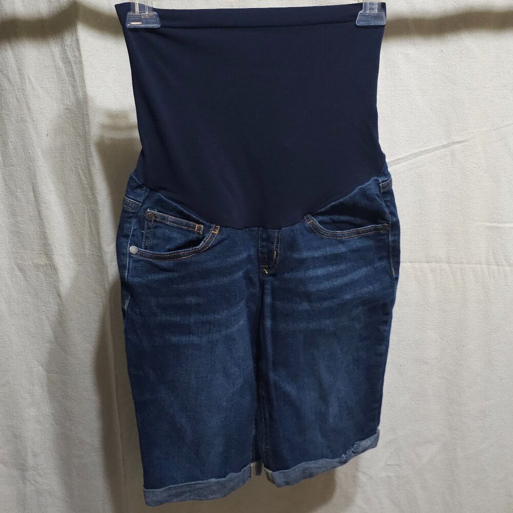 Maternity - Small/Medium - Bermuda Jean Shorts